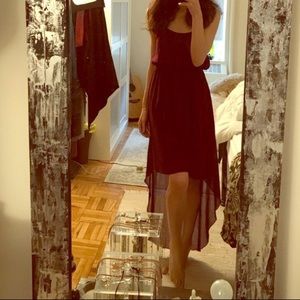 Beautiful Silk High Low Tank Dress